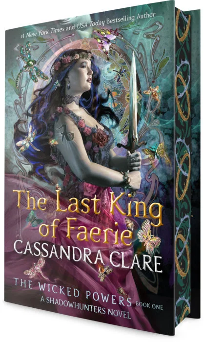 The Last King of Faerie first edition hardcover, showing sprayed edges along the page block